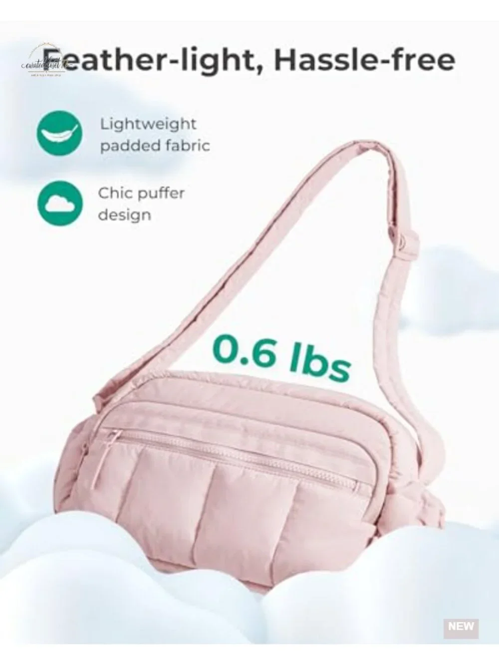 Anti Theft Crossbody Bag with RFID Blocking, Quilted Puffy Travel Purse